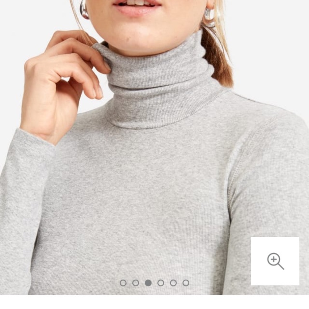 Everlane Medium turtleneck - ribbed Pima cotton